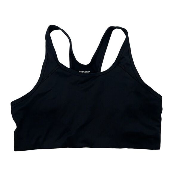 PINK Victoria’s Secret black sports bra womens size large - Picture 1 of 3